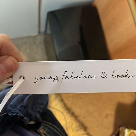 Blue Strapless Jumpsuit Drawstring Waist Casual‎ Comfy One Piece NWT - Picture 5 of 7